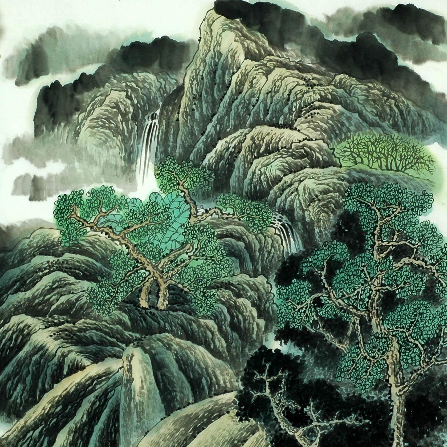 Chinese Landscape Painting - CNAG009212