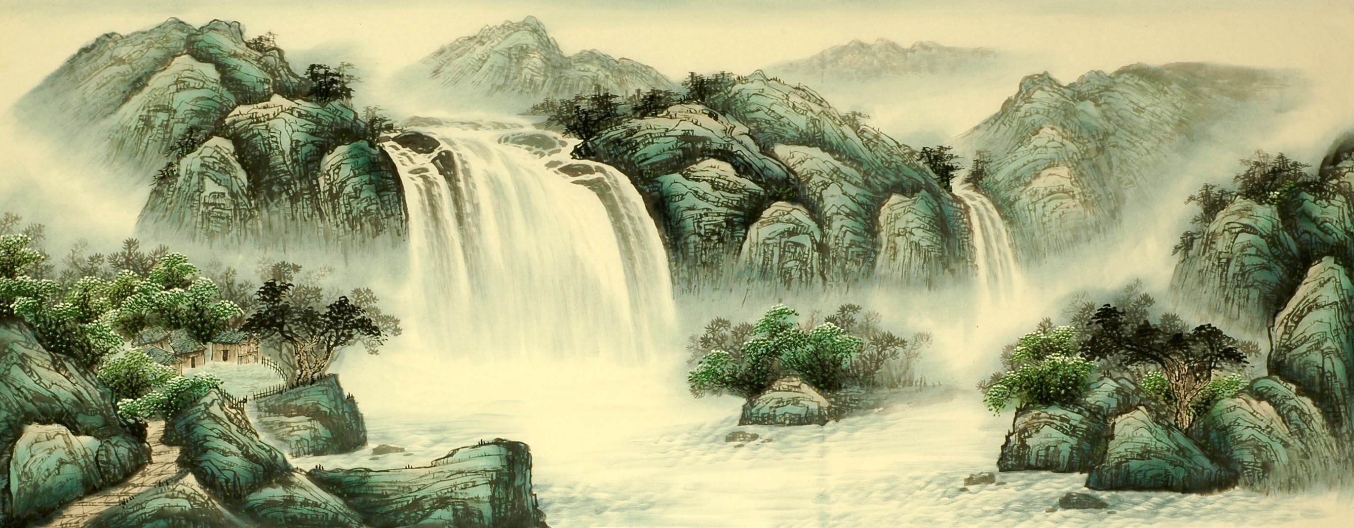 Chinese Landscape Painting - CNAG009215