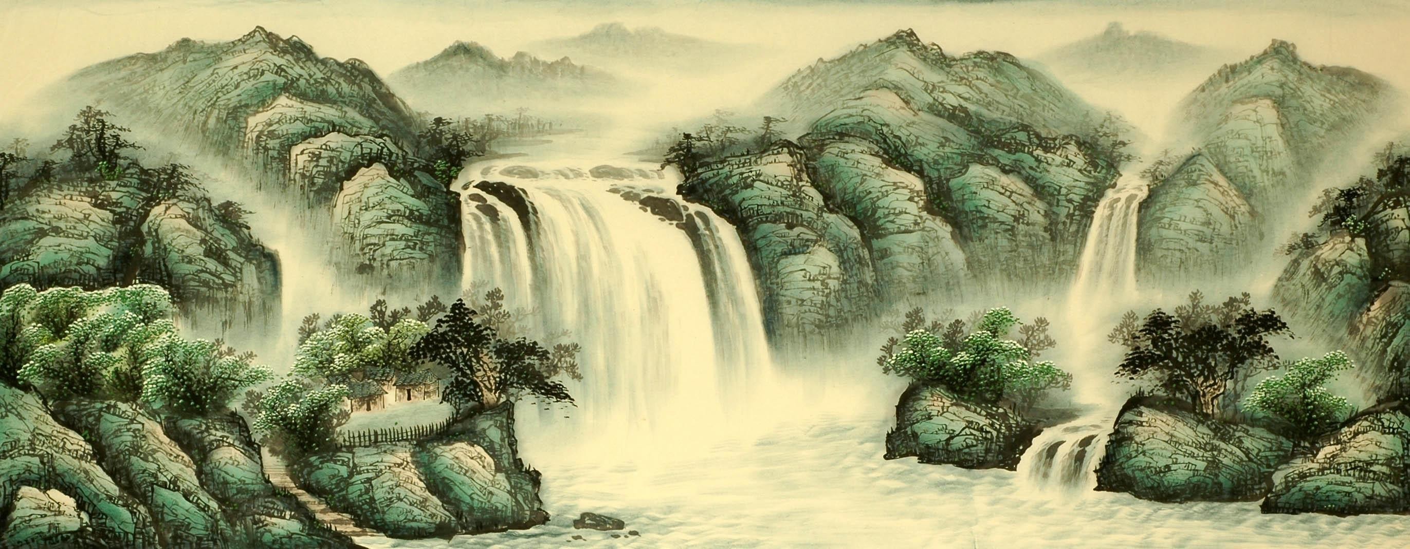 Chinese Landscape Painting - CNAG009217