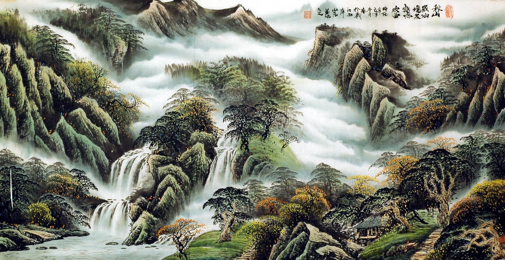 Chinese Landscape Painting - CNAG009219