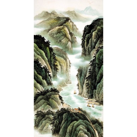 Chinese Landscape Painting - CNAG009220