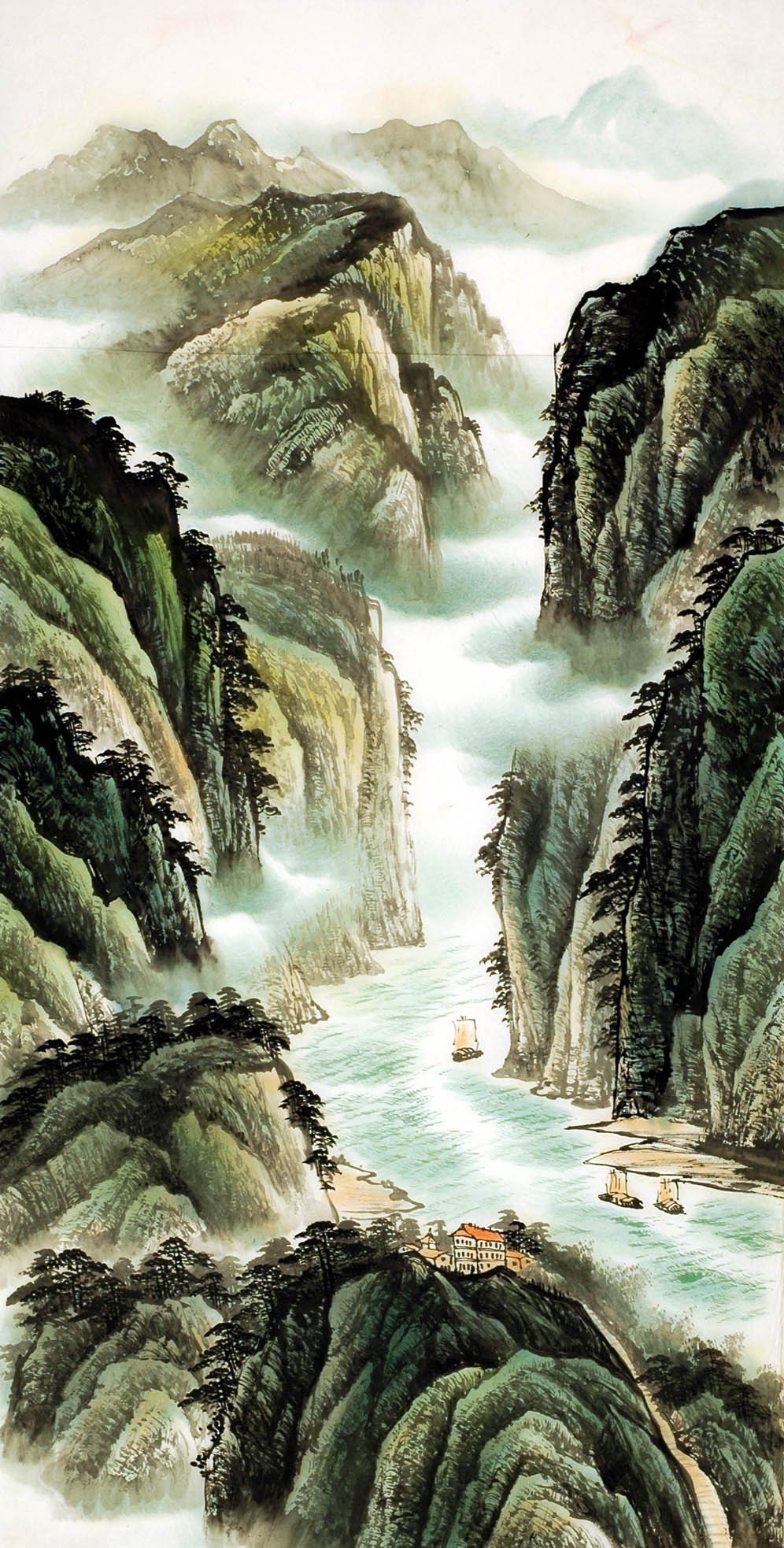 Chinese Landscape Painting - CNAG009220
