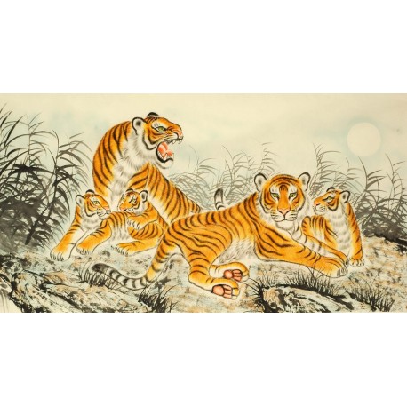 Chinese Tiger Painting - CNAG009222