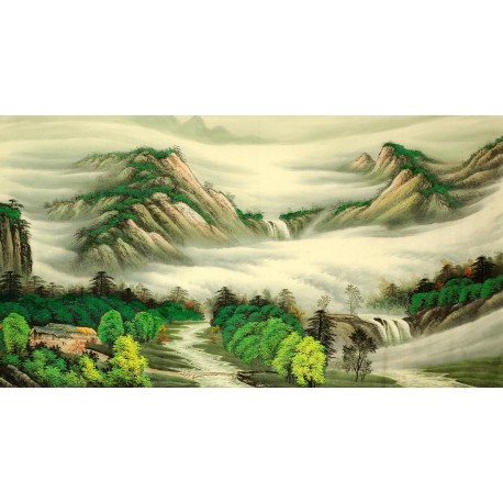 Chinese Landscape Painting - CNAG009227