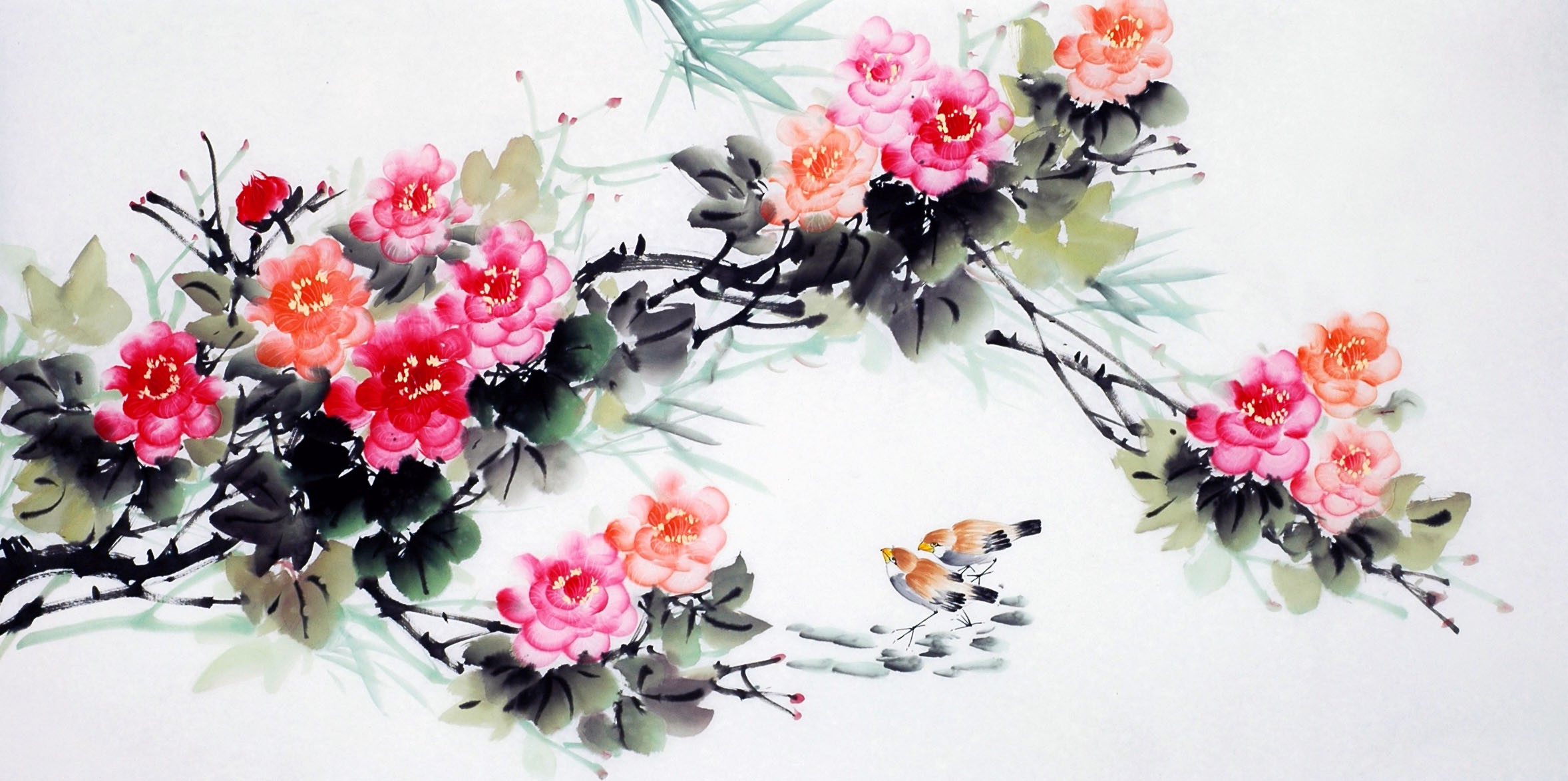 Chinese Flowers&Trees Painting - CNAG009238