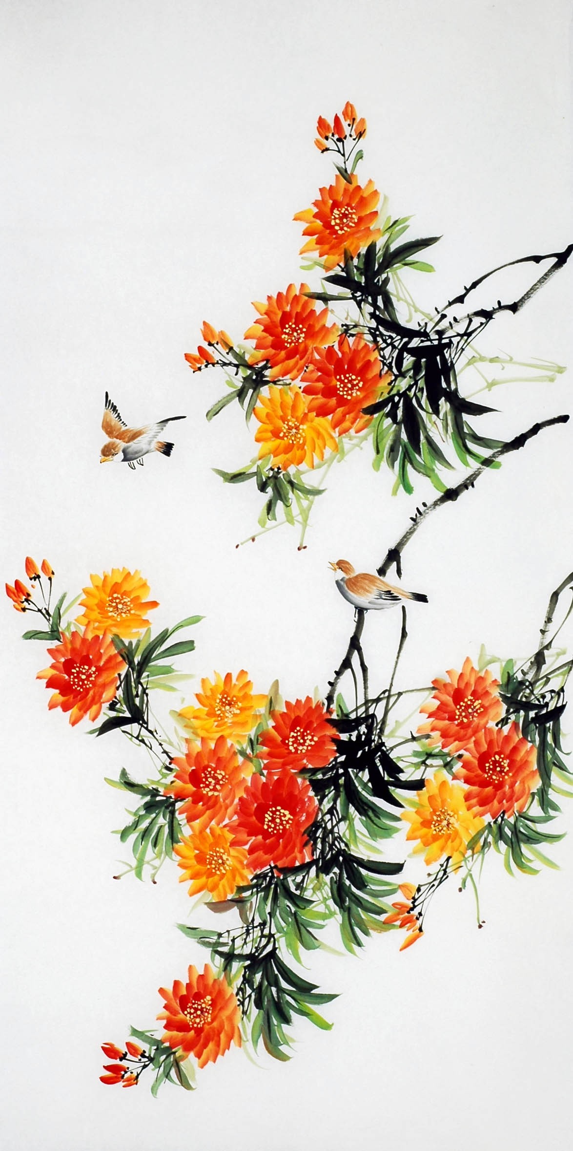 Chinese Flowers&Trees Painting - CNAG009242