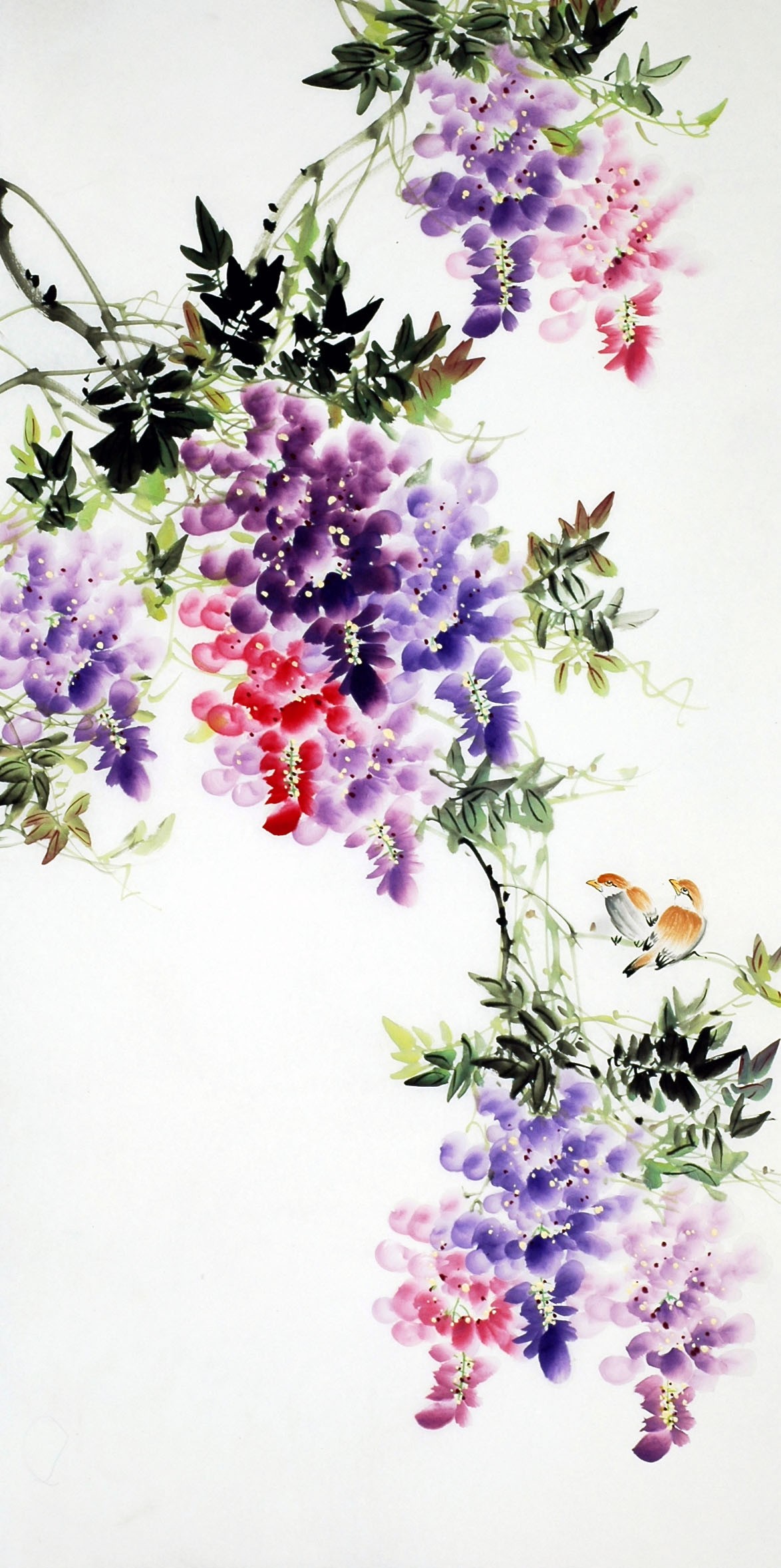 Chinese Flowers&Trees Painting - CNAG009243