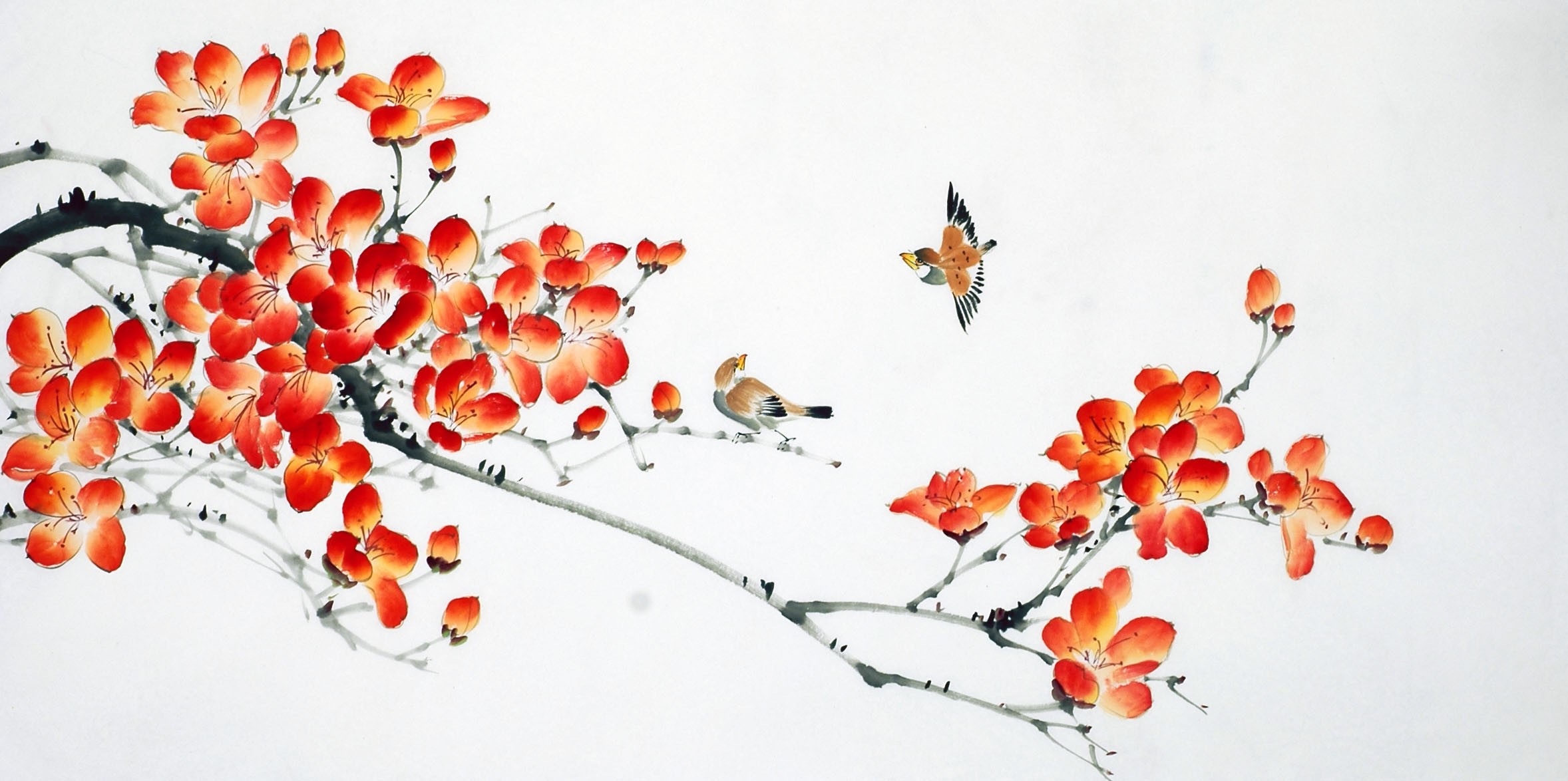 Chinese Flowers&Trees Painting - CNAG009254