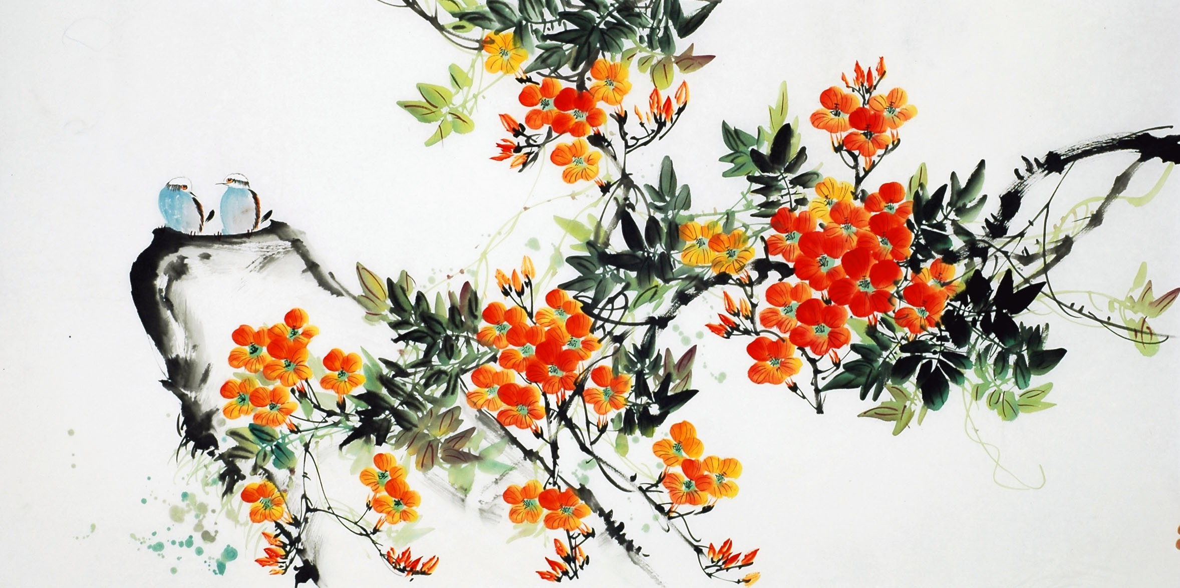 Chinese Flowers&Trees Painting - CNAG009255