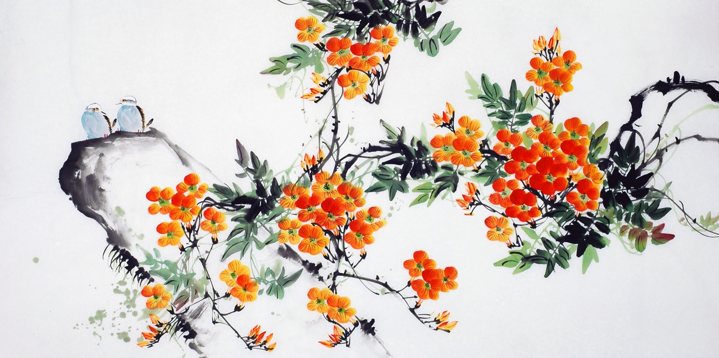 Chinese Flowers&Trees Painting - CNAG009256
