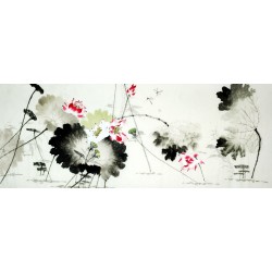 Chinese Lotus Painting - CNAG009263
