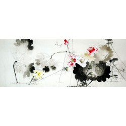 Chinese Lotus Painting - CNAG009265