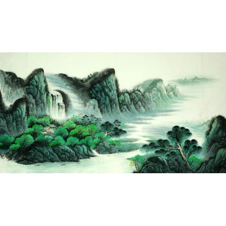 Chinese Landscape Painting - CNAG009266