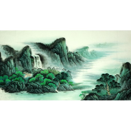 Chinese Landscape Painting - CNAG009268