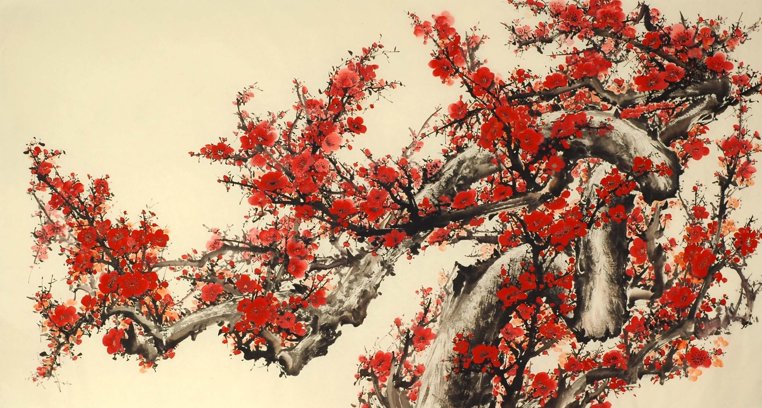 Chinese Plum Painting - CNAG009285