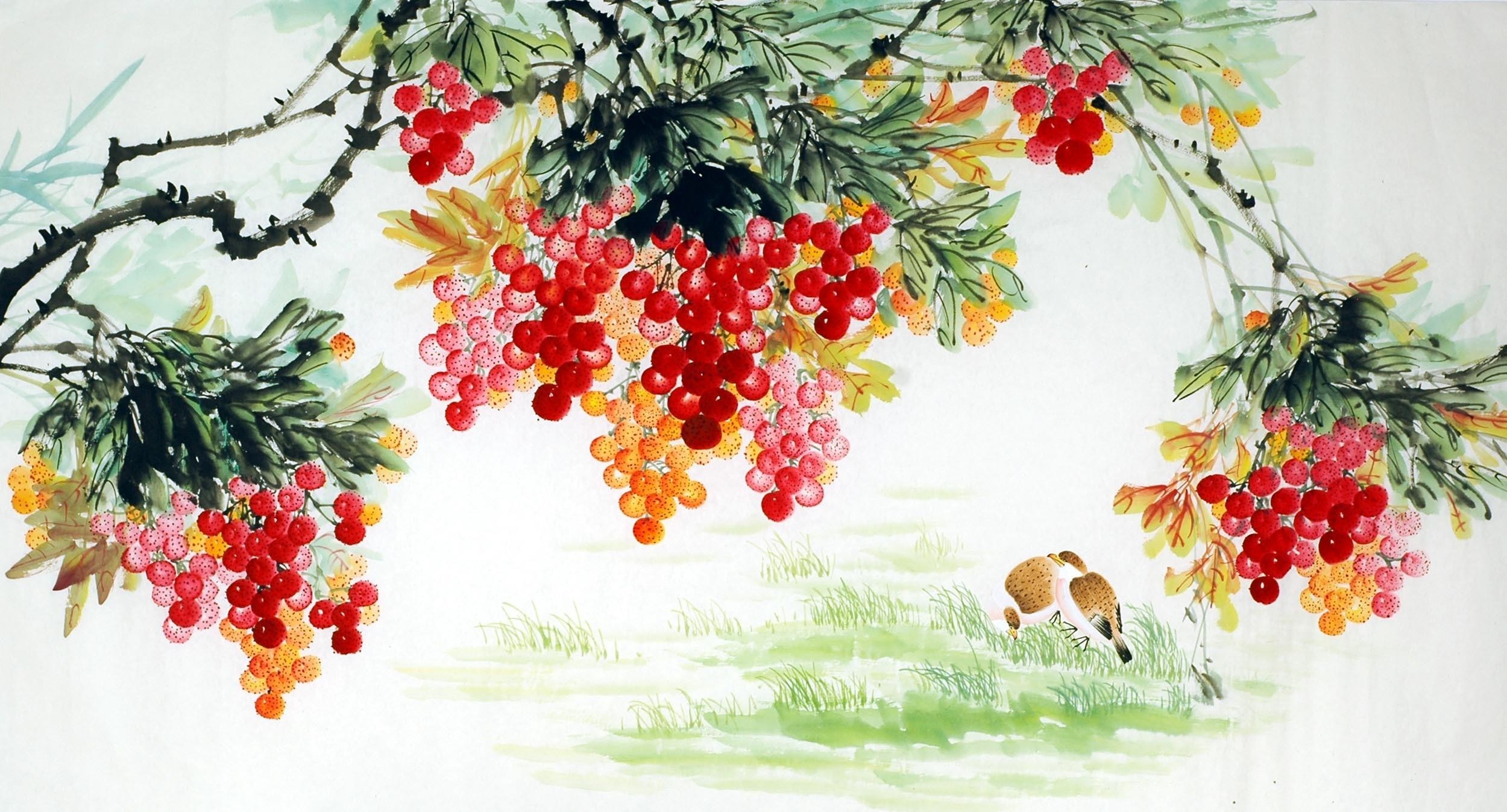 Chinese Flowers&Trees Painting - CNAG009291