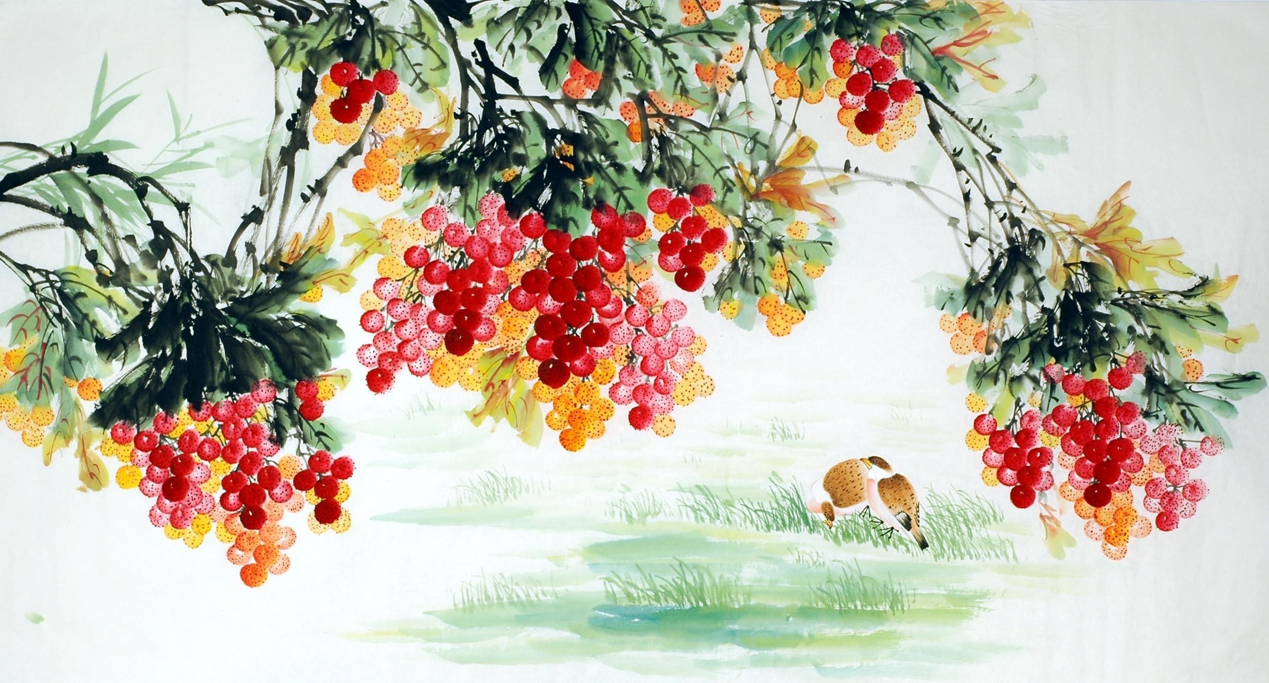 Chinese Flowers&Trees Painting - CNAG009297