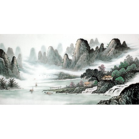 Chinese Landscape Painting - CNAG009298