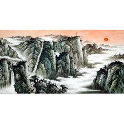 Chinese Landscape Painting - CNAG009299