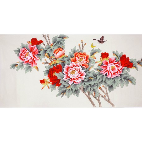 Chinese Peony Painting - CNAG009306