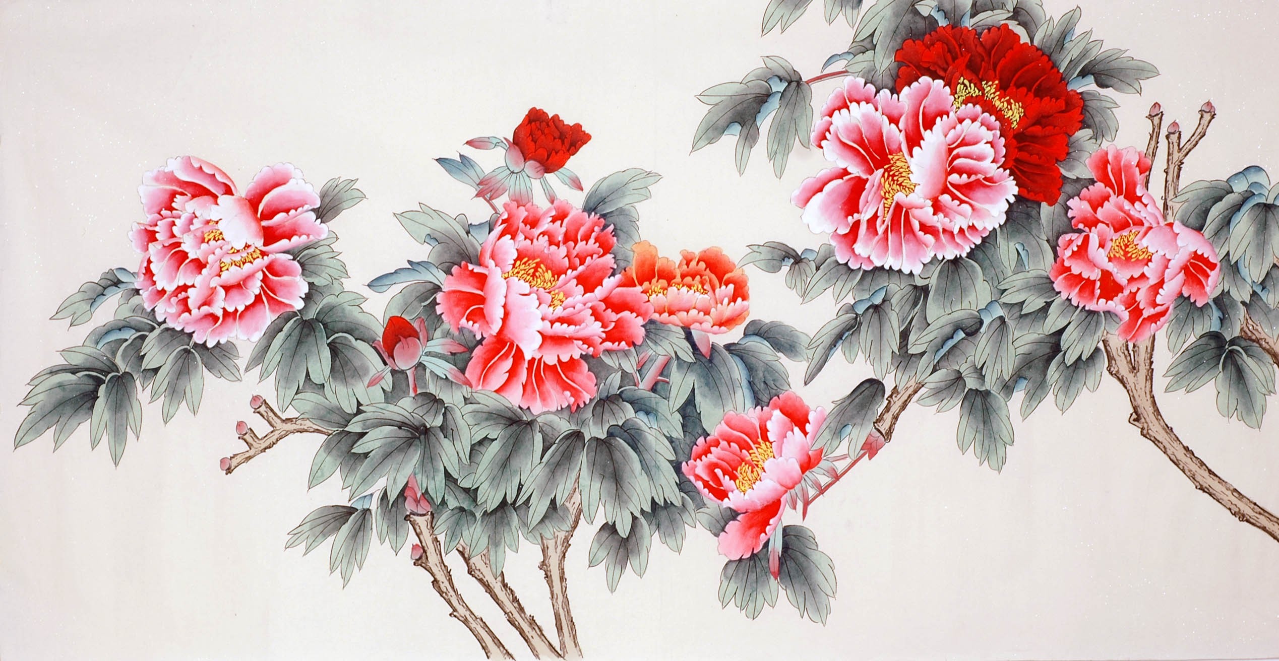 Chinese Peony Painting - CNAG009310