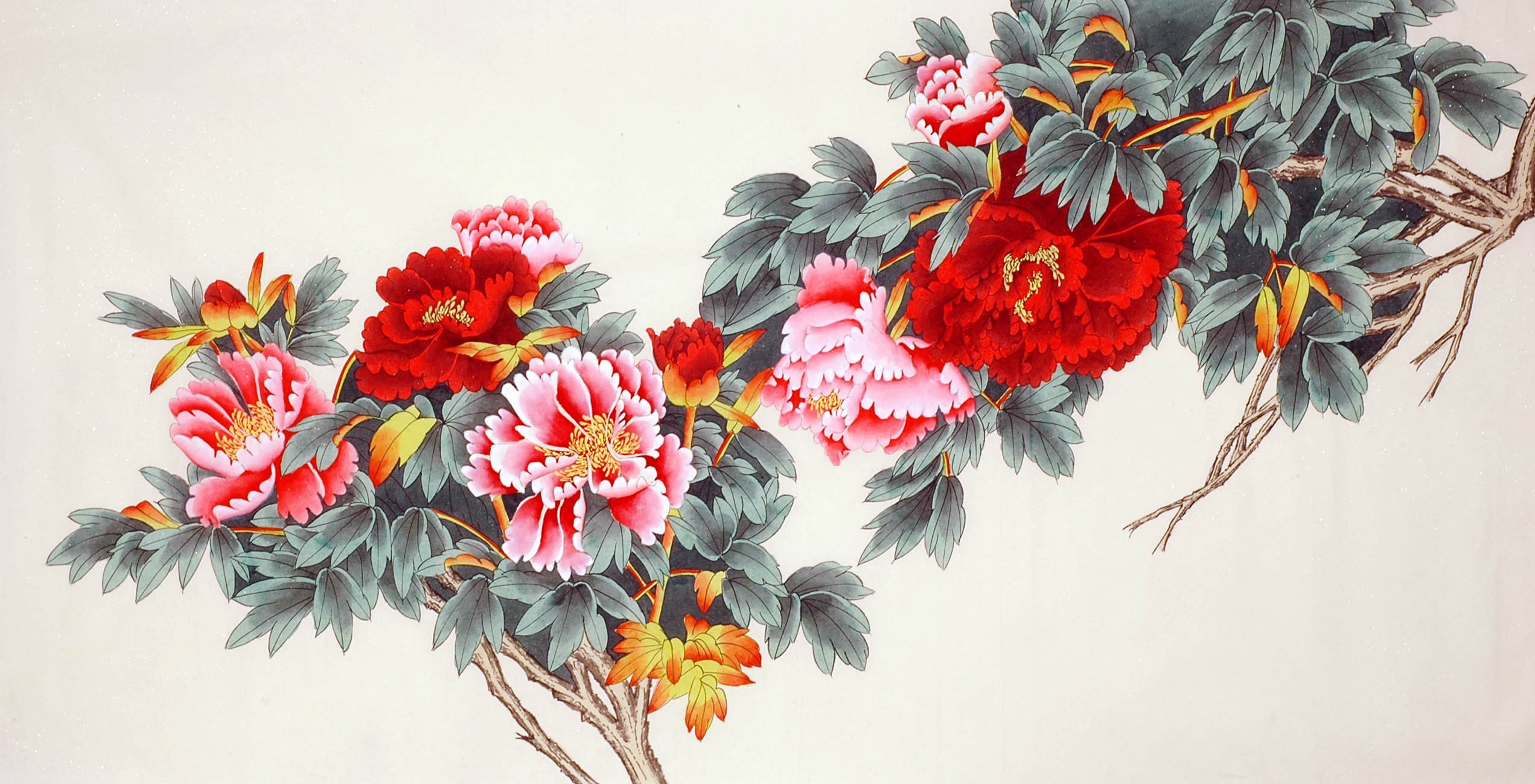 Chinese Peony Painting - CNAG009313