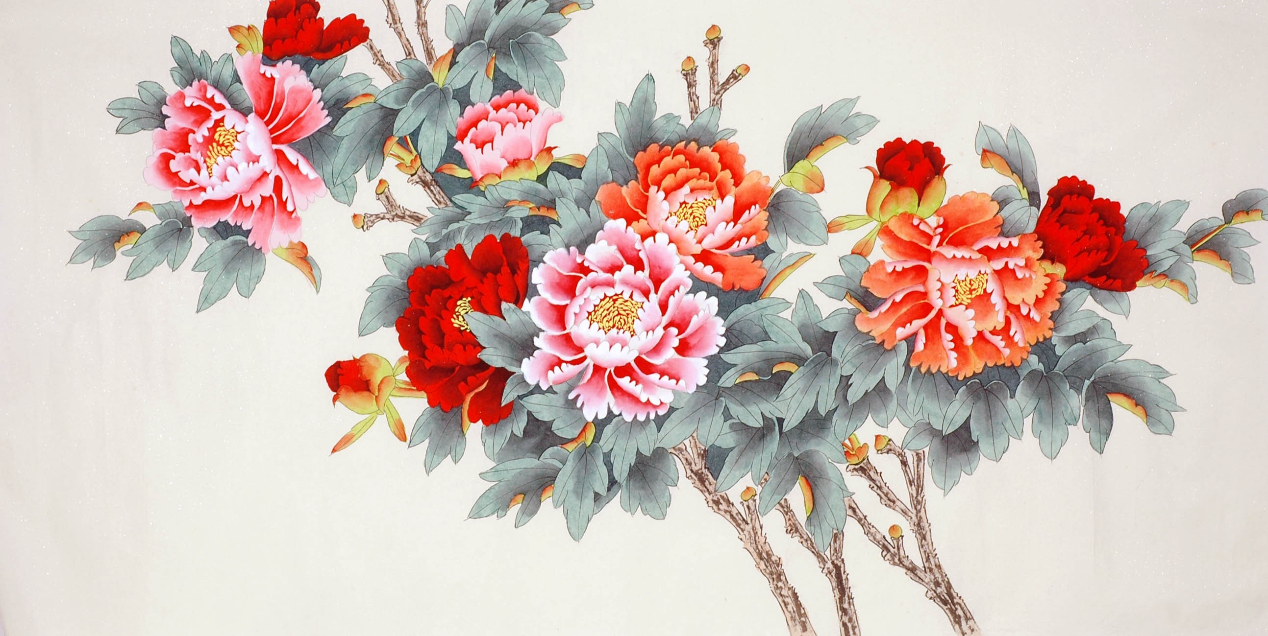 Chinese Peony Painting - CNAG009314