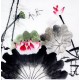 Chinese Lotus Painting - CNAG009325