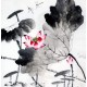 Chinese Lotus Painting - CNAG009328