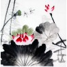 Chinese Lotus Painting - CNAG009332