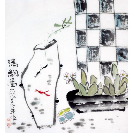 Chinese Flowers&Trees Painting - CNAG009337