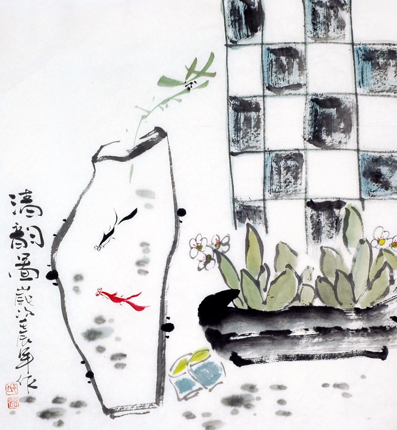 Chinese Flowers&Trees Painting - CNAG009337