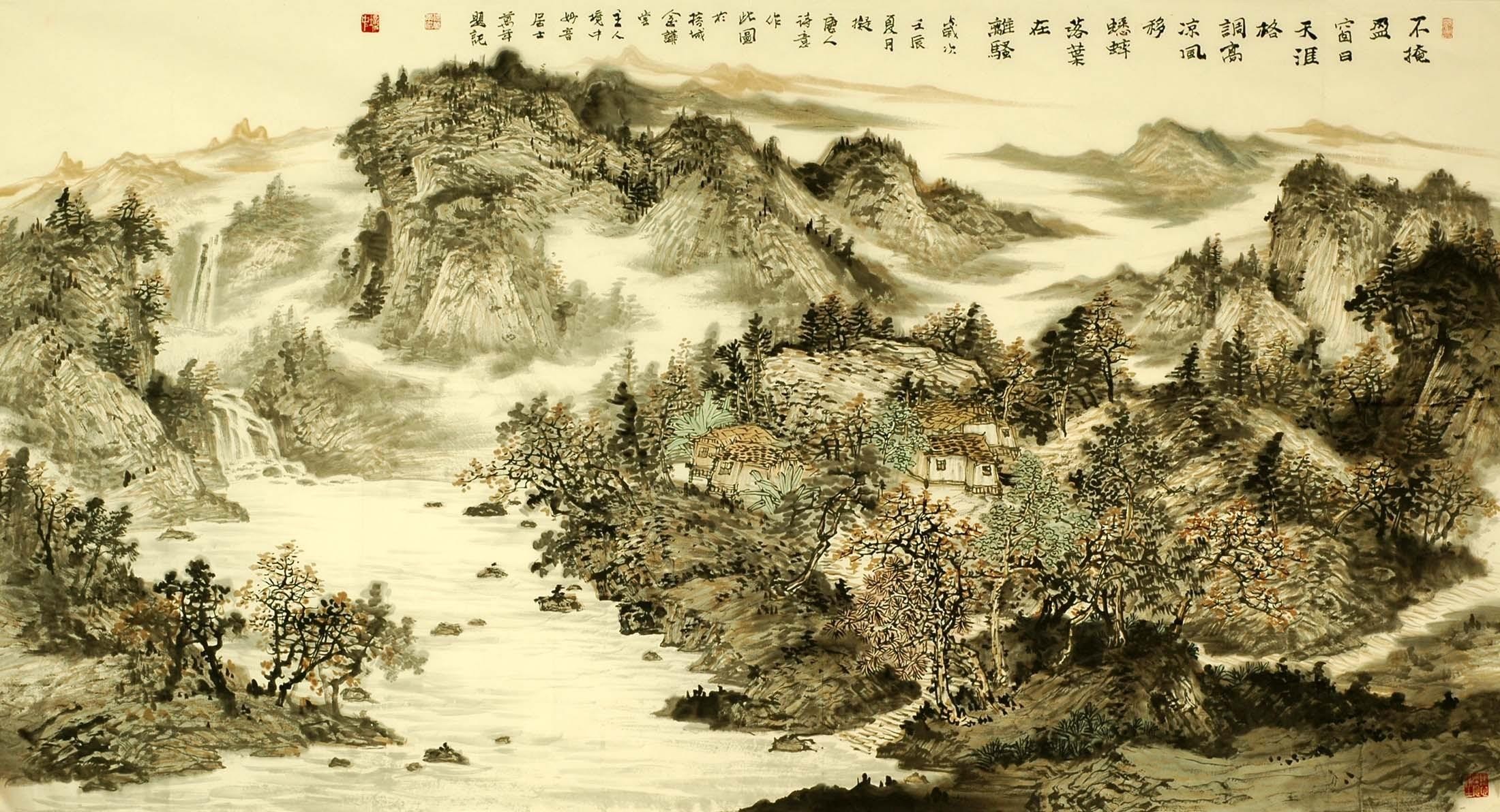 Chinese Landscape Painting - CNAG009340