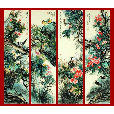 Chinese Flowers&Trees Painting - CNAG009341