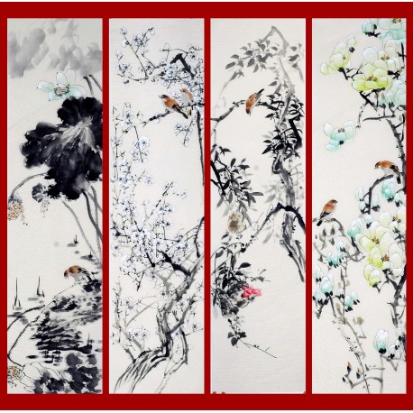 Chinese Flowers&Trees Painting - CNAG009342