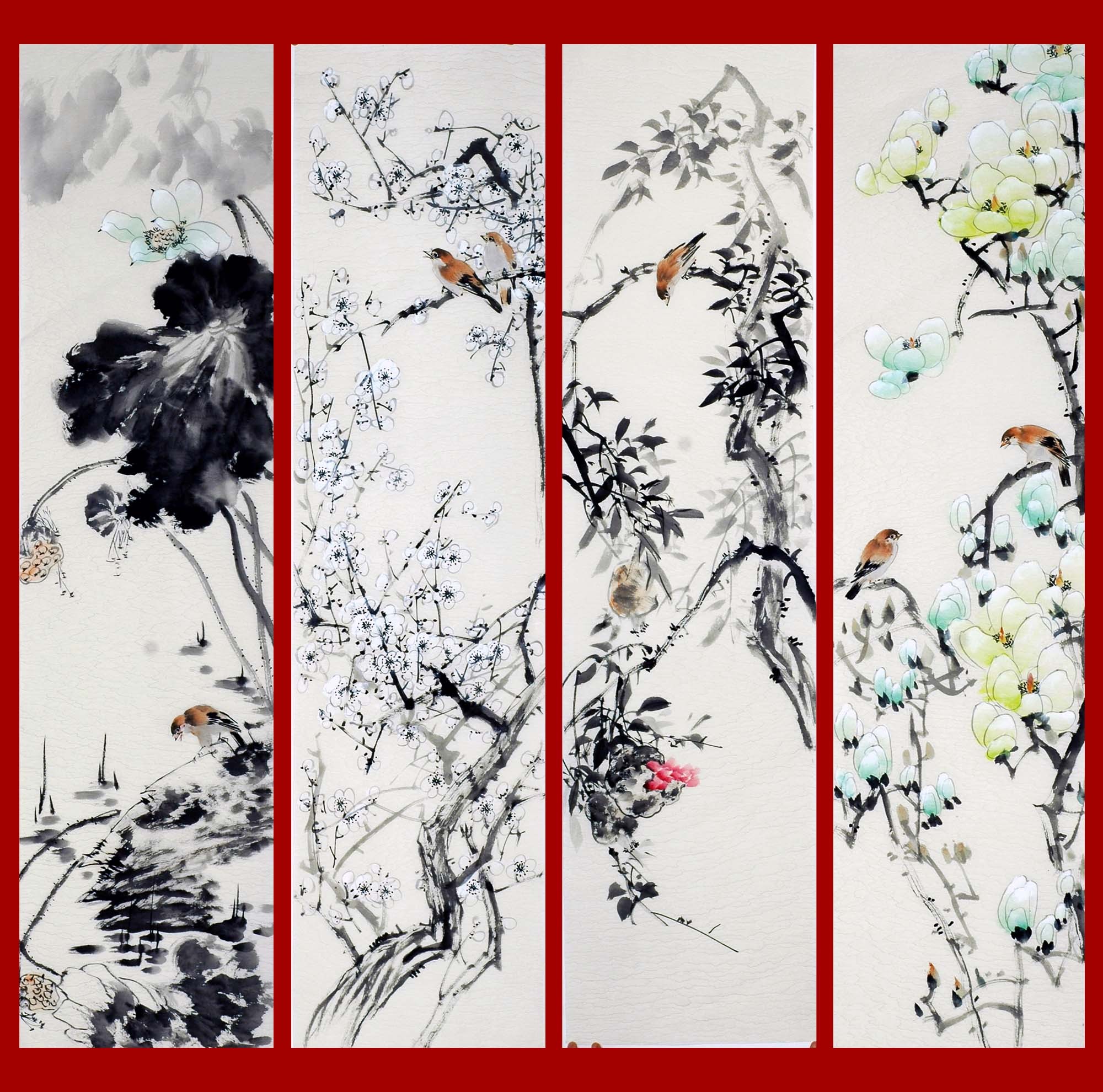 Chinese Flowers&Trees Painting - CNAG009342