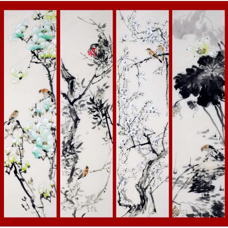 Chinese Flowers&Trees Painting - CNAG009343