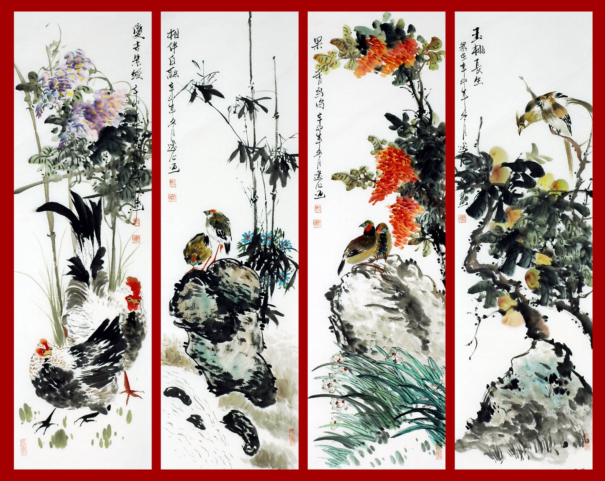 Chinese Flowers&Trees Painting - CNAG009344