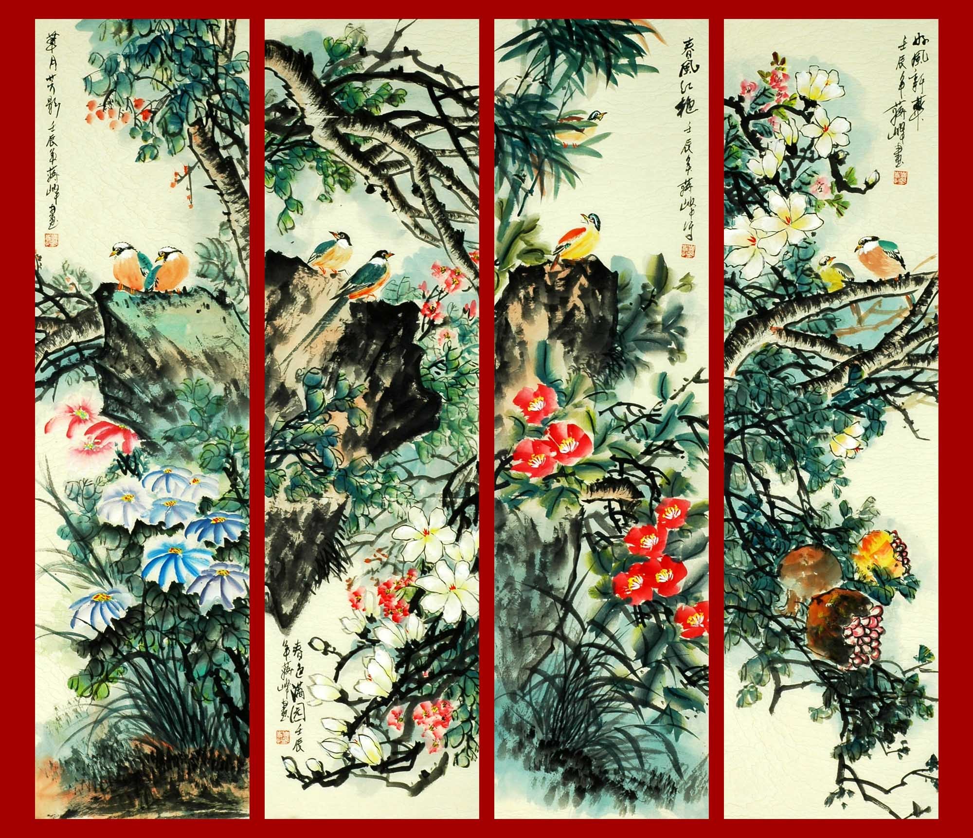 Chinese Flowers&Trees Painting - CNAG009346
