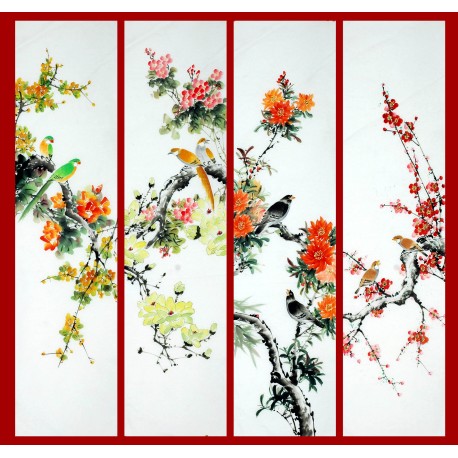 Chinese Flowers&Trees Painting - CNAG009348