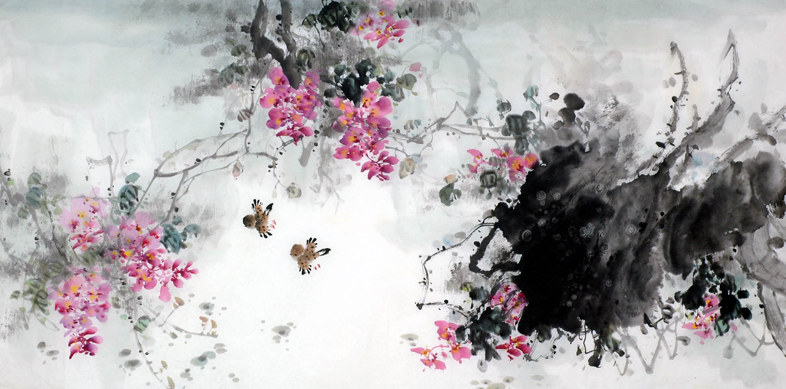 Chinese Flowers&Trees Painting - CNAG009352