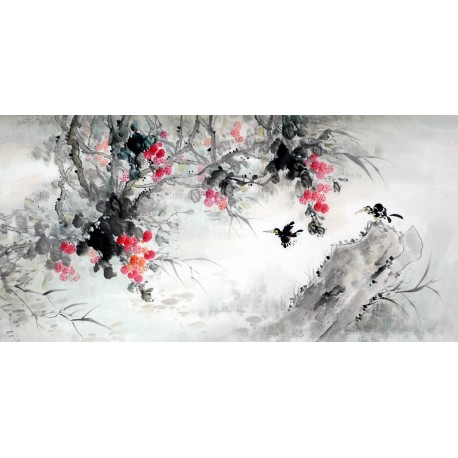 Chinese Flowers&Trees Painting - CNAG009353