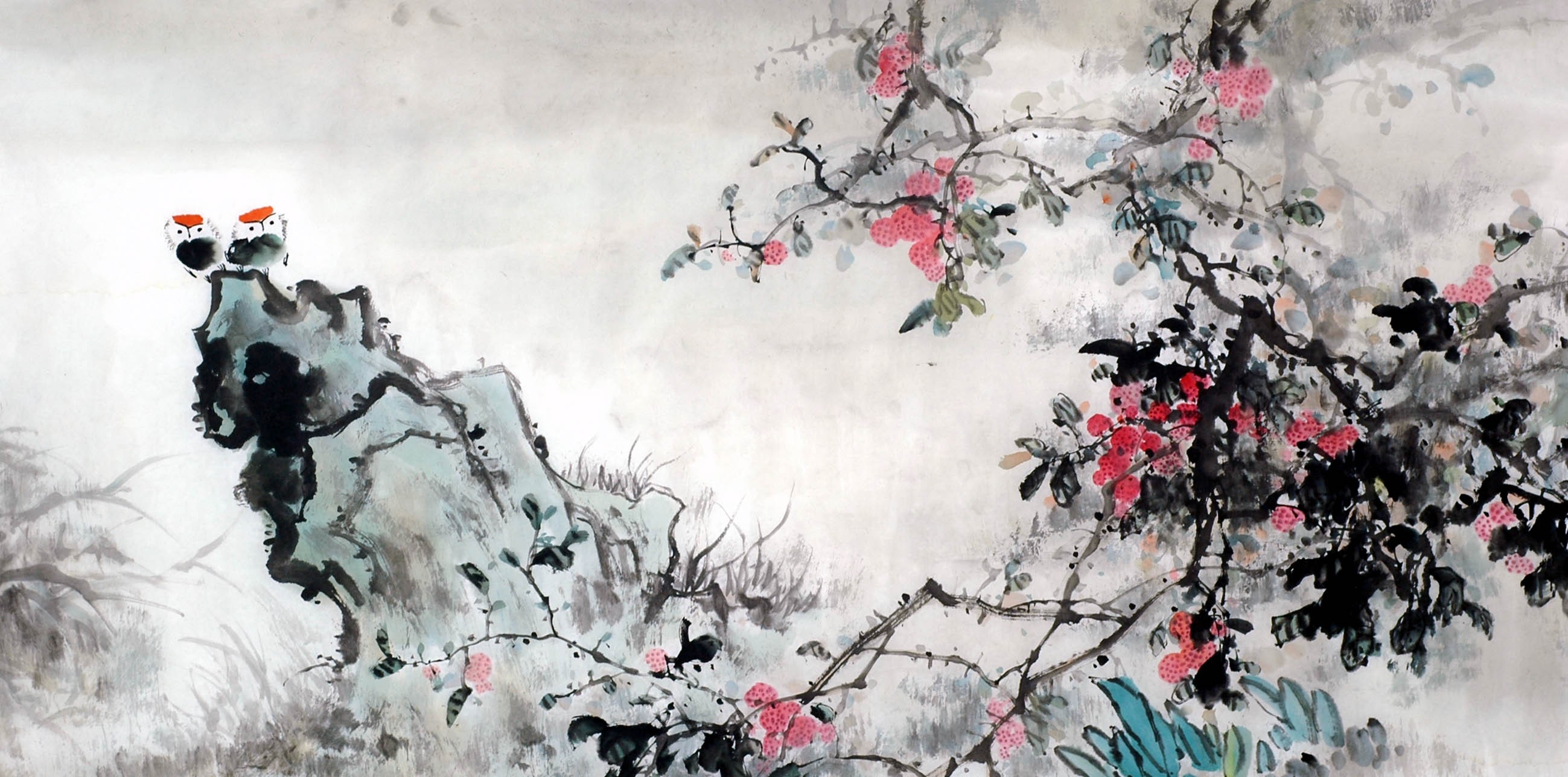 Chinese Flowers&Trees Painting - CNAG009354