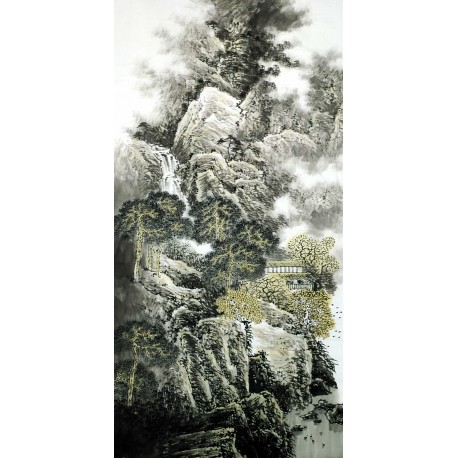 Chinese Landscape Painting - CNAG009367