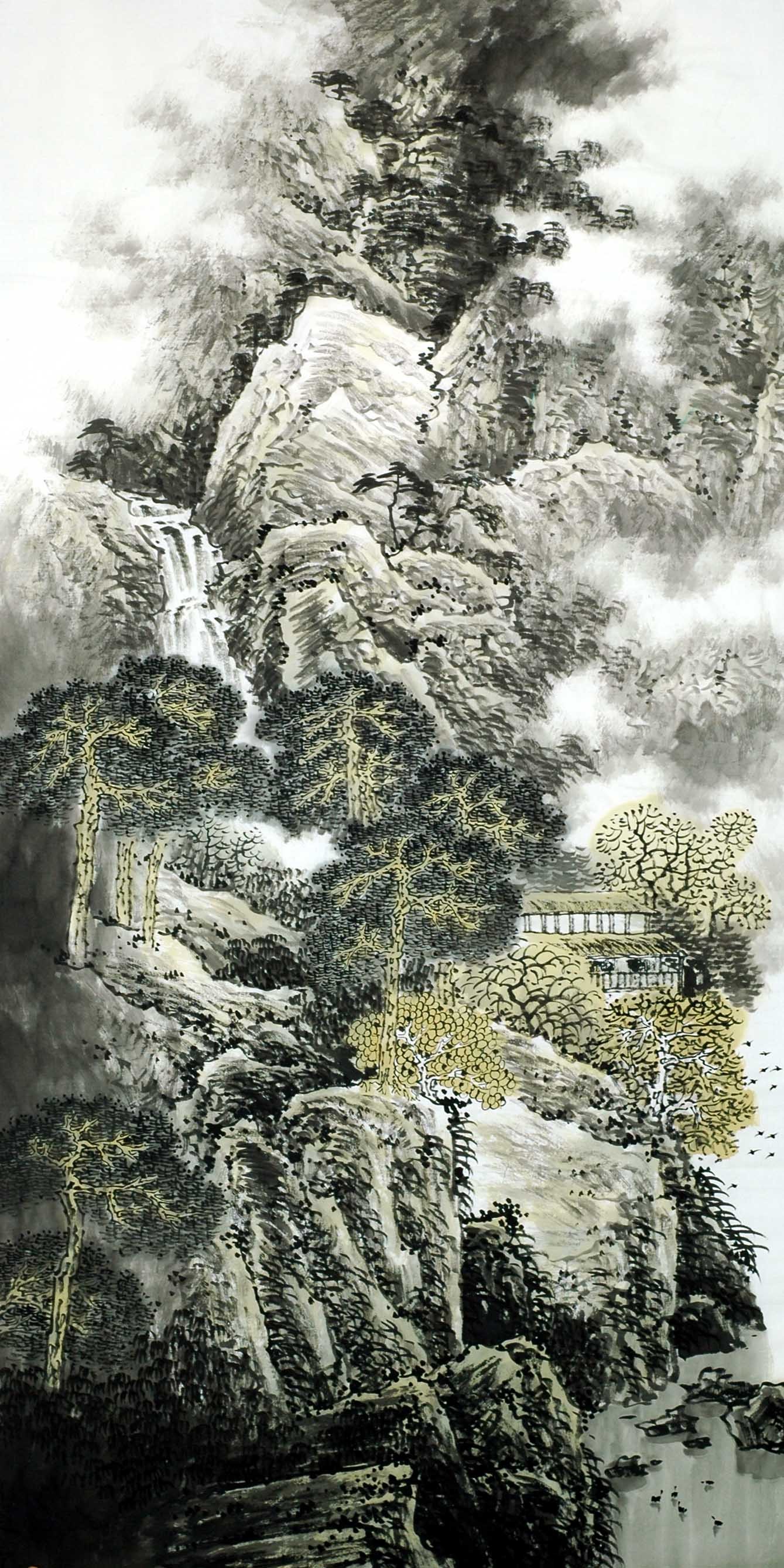 Chinese Landscape Painting - CNAG009367