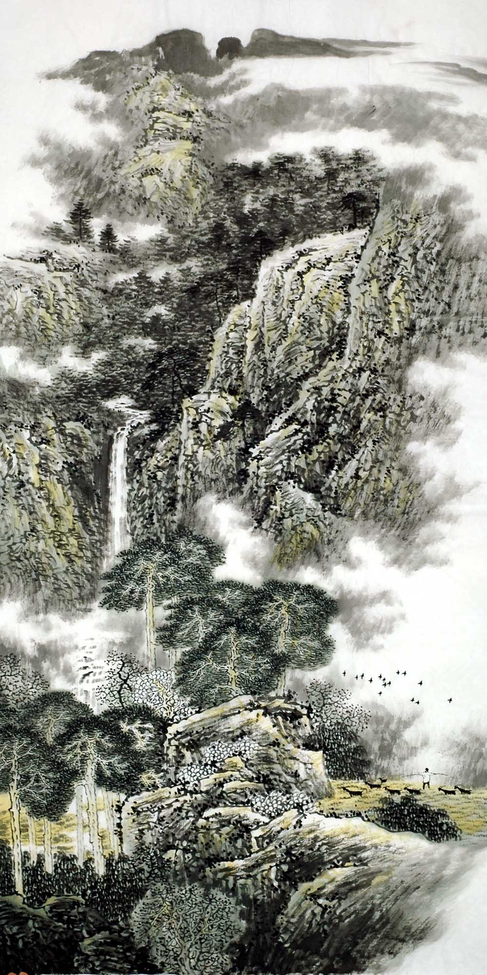 Chinese Landscape Painting - CNAG009368