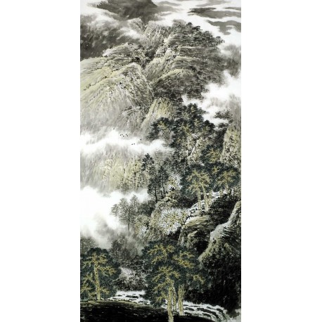 Chinese Landscape Painting - CNAG009369