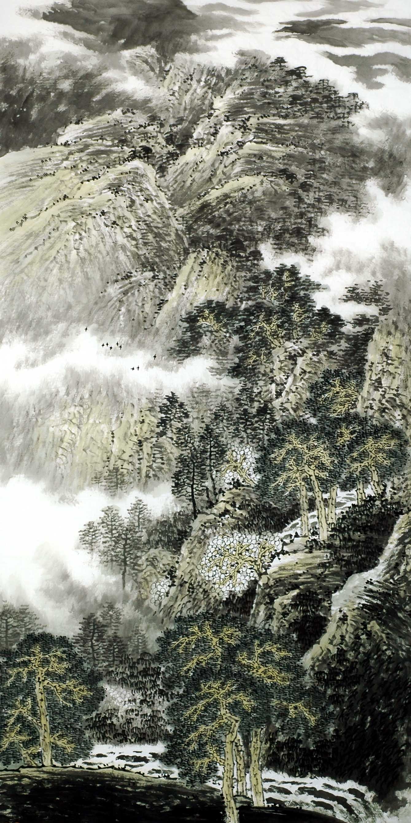 Chinese Landscape Painting - CNAG009369