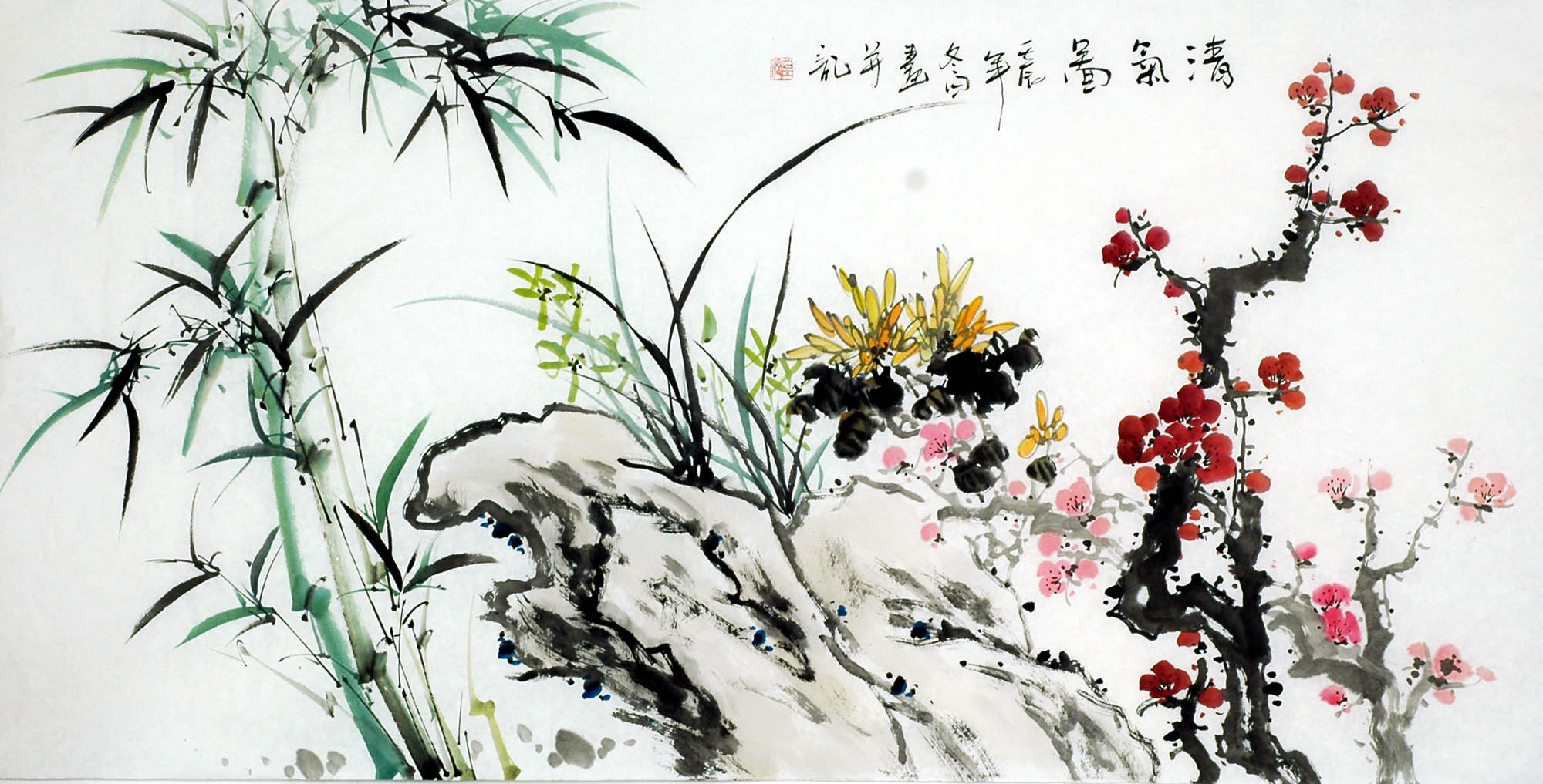 Chinese Bamboo Painting - CNAG009370