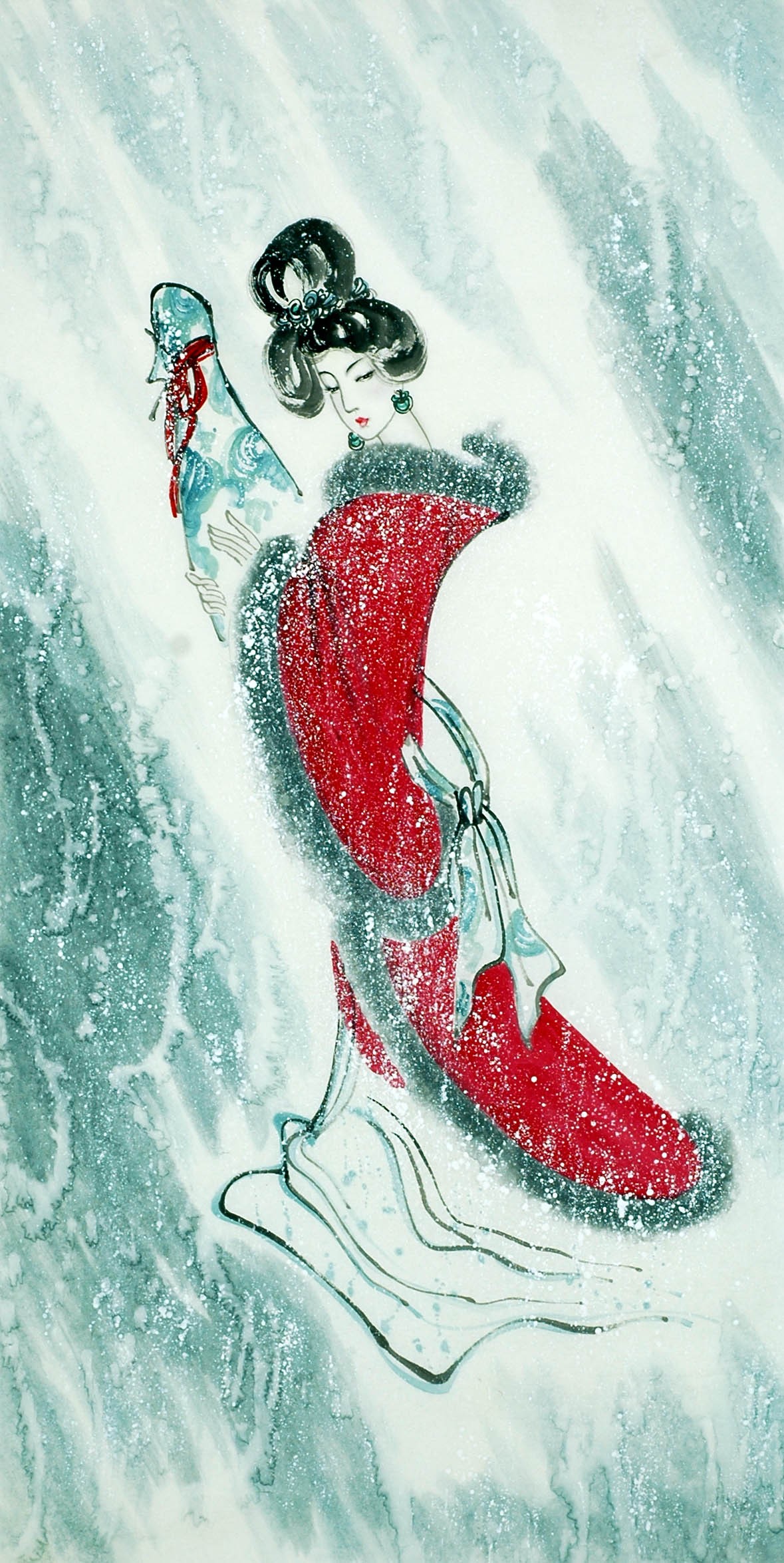 Chinese Beautiful Ladies Painting - CNAG009371